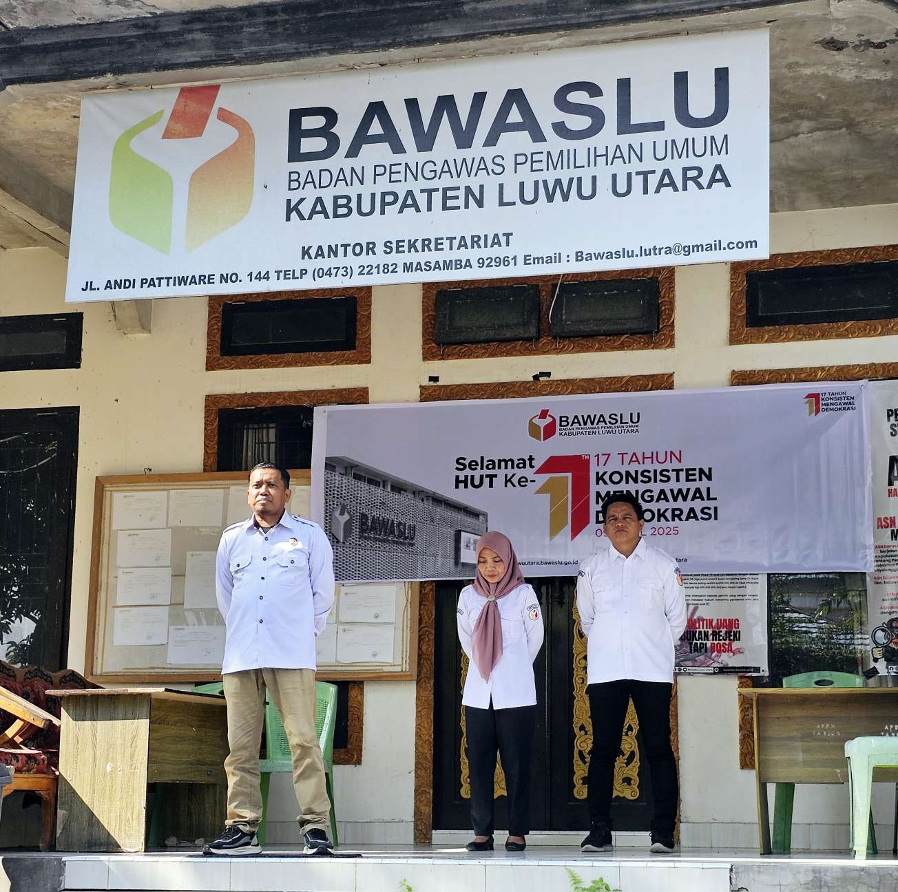 Apel Peringatan HUT Bawaslu RI ke-17 