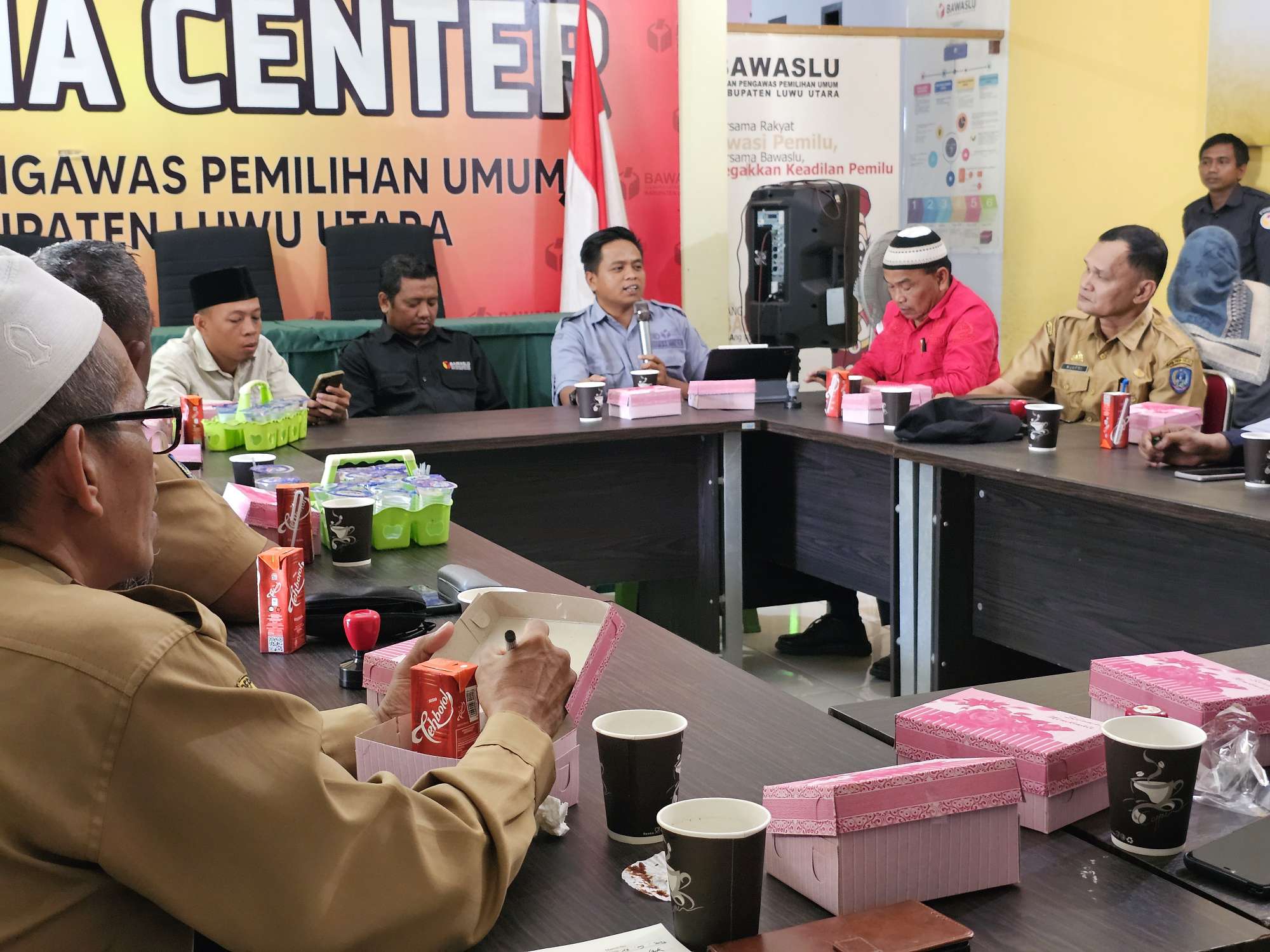 Sambutan Anggota Bawaslu Luwu Utara Supriadi 