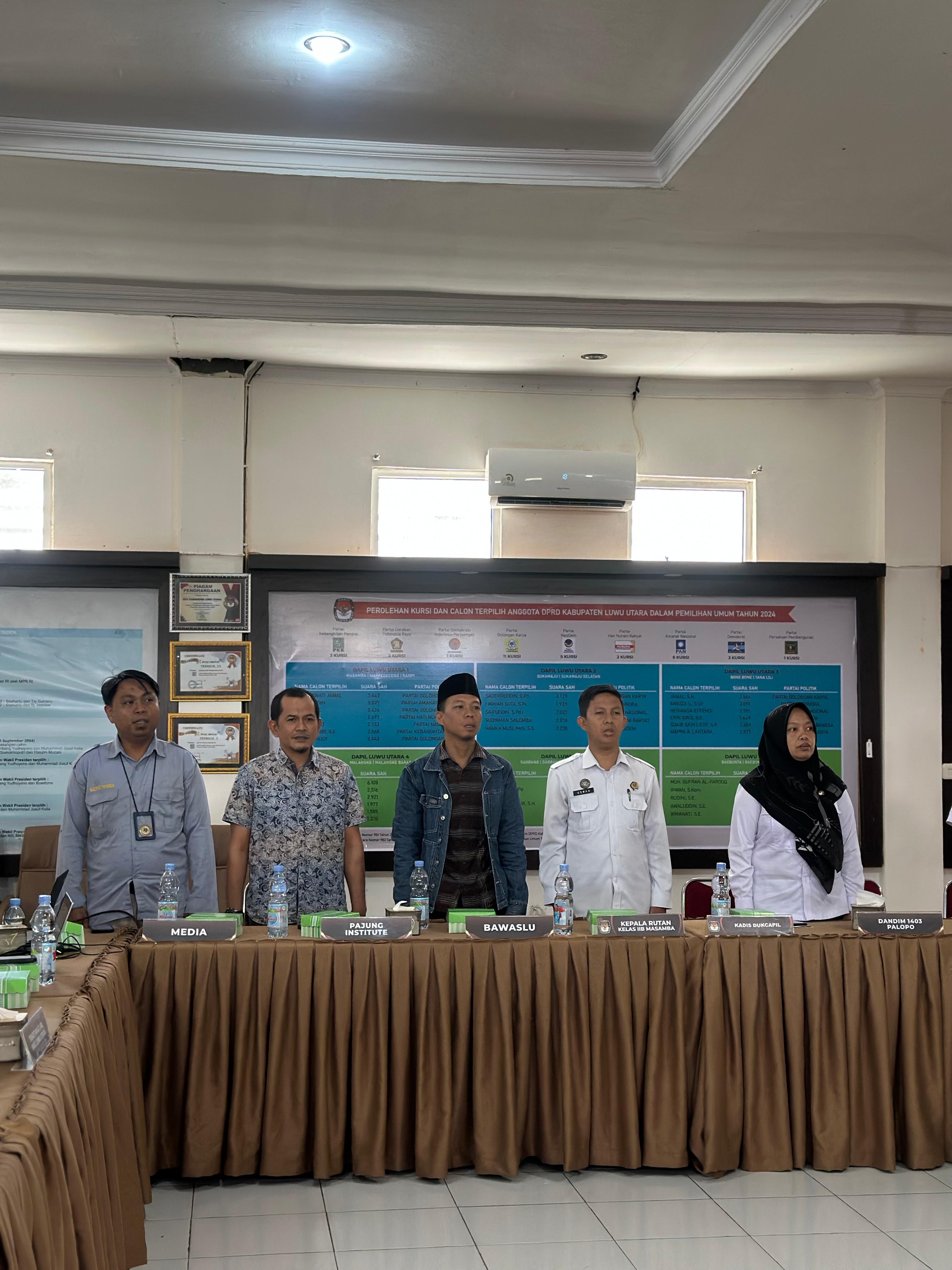 Sinergi untuk Data Pemilih Berkualitas, Bawaslu Luwu Utara Hadiri Forum Konsultasi Publik KPU