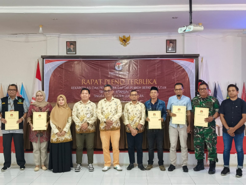 Bawaslu Kabupaten Luwu Utara Hadiri Rapat Pleno Terbuka Rekapitulasi Daftar Pemilih Berkelanjutan Triwulan III Tahun 2025