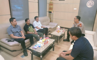 Memperkuat Sinergitas Antar Lembaga, Bawaslu Luwu Utara Lakukan Audiensi ke Polres Luwu Utara.