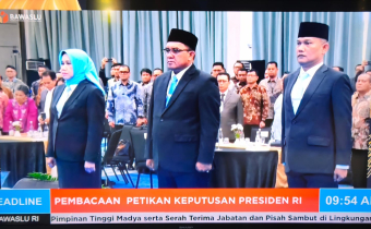 Pelantikan Sekjen Bawaslu RI 